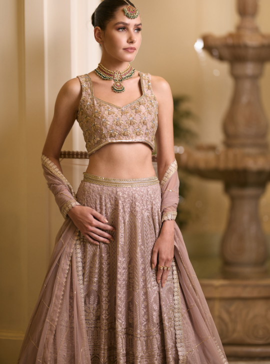 Gota And Dori Work Lehenga
