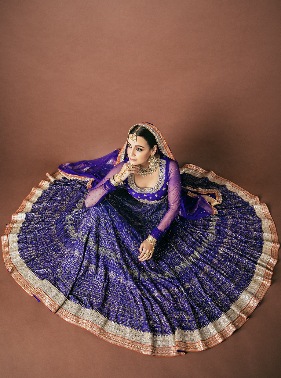 Royal Blue Anarkali