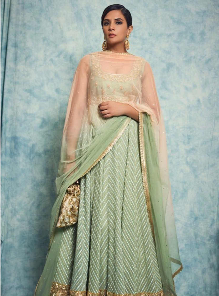 Sage Green Anarkali