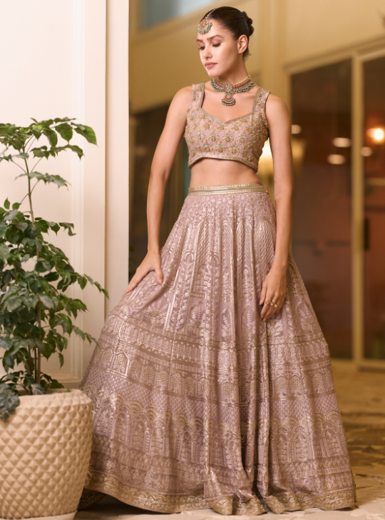 Gota And Dori Work Lehenga