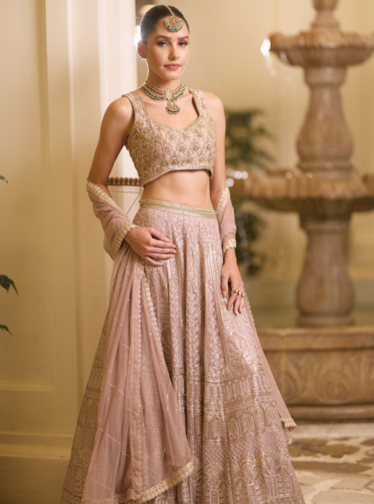 Gota And Dori Work Lehenga