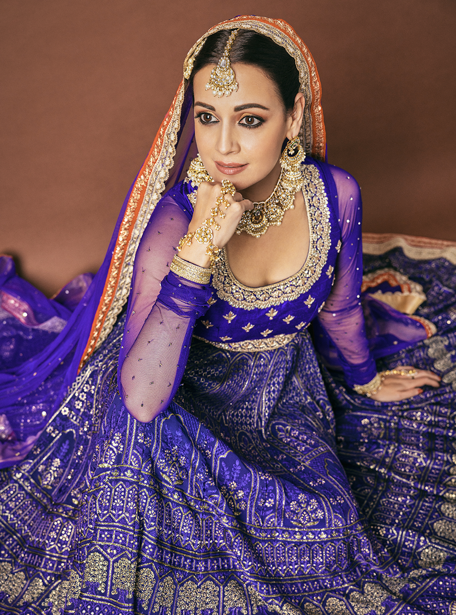 Royal Blue Anarkali