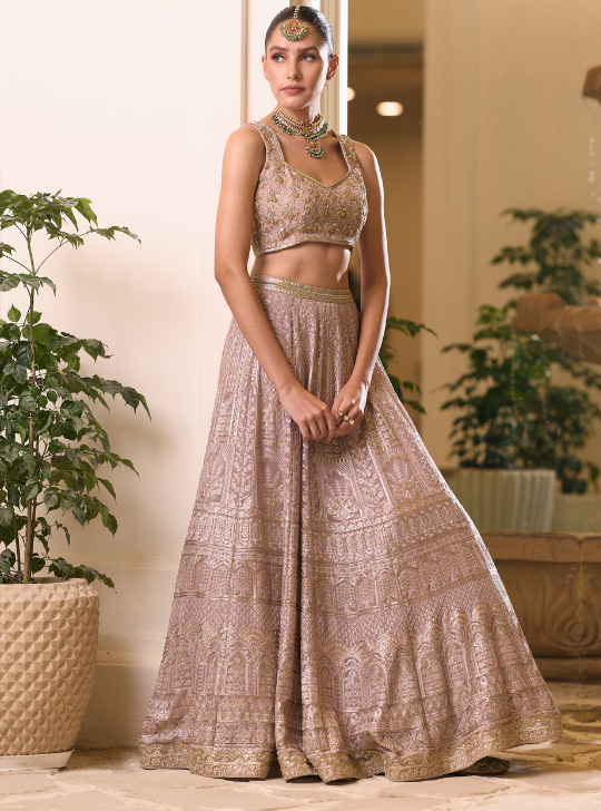 Gota And Dori Work Lehenga