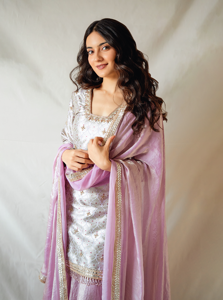 Mauve Tissue Sharara