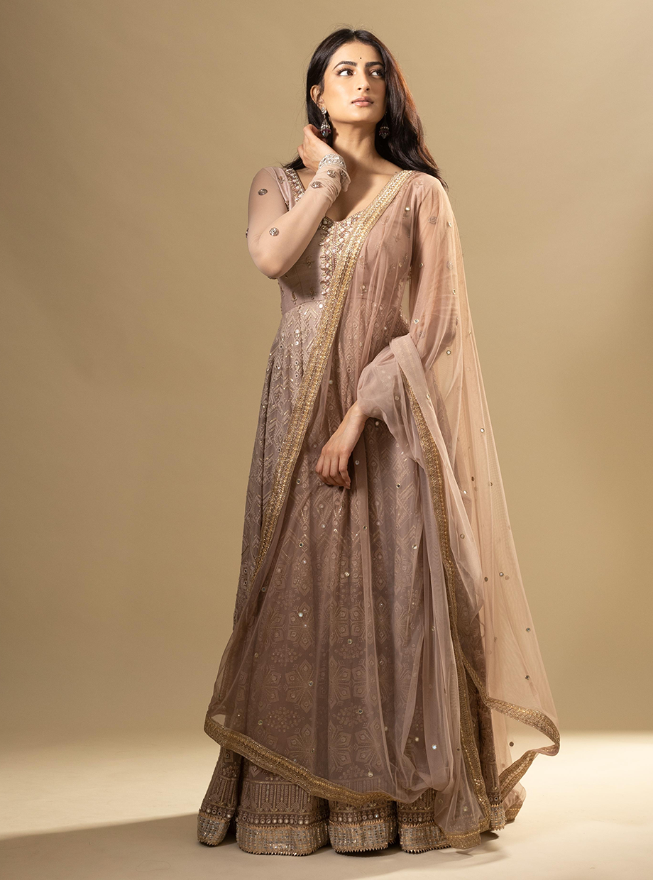 Sinemon Pink Ombre Anarkali Palak Tiwari