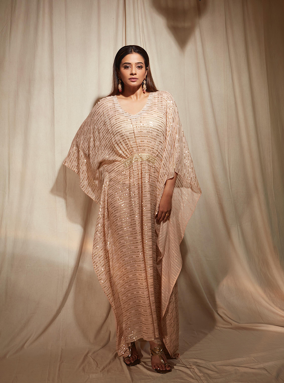 Champagne Sequin Kaftan